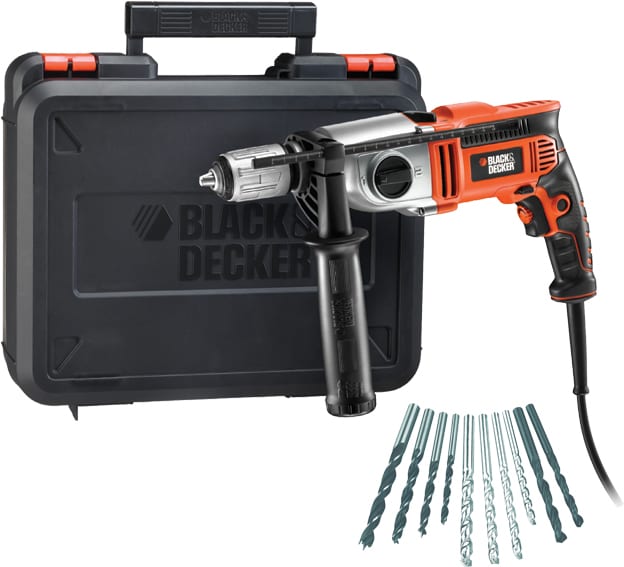 Black+decker taladro percutor kr1102ka-qs + accesorios | Destornillate
