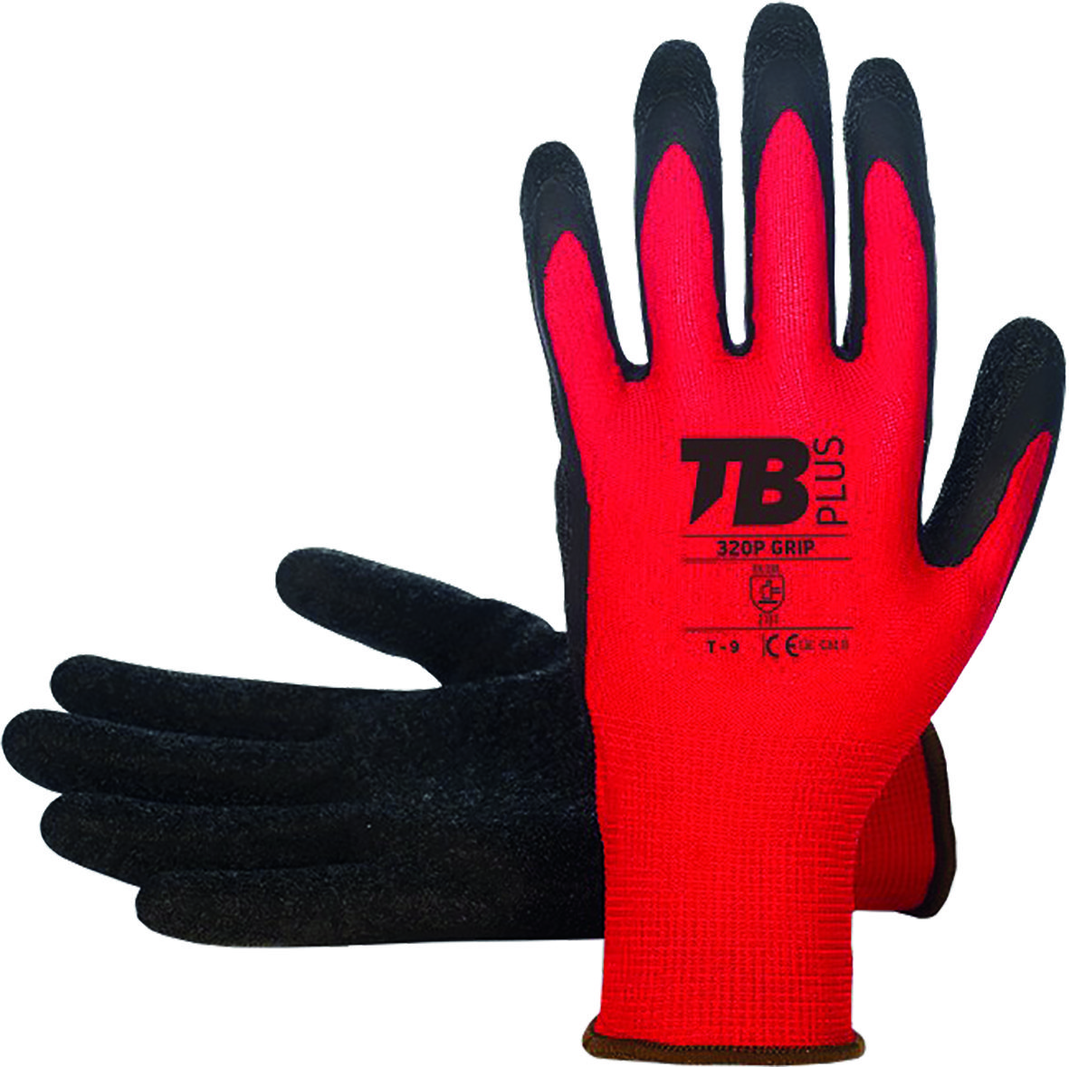 GUANTE LATEX RUGOSO 320P GRIP T-07 ROJO | Destorníllate