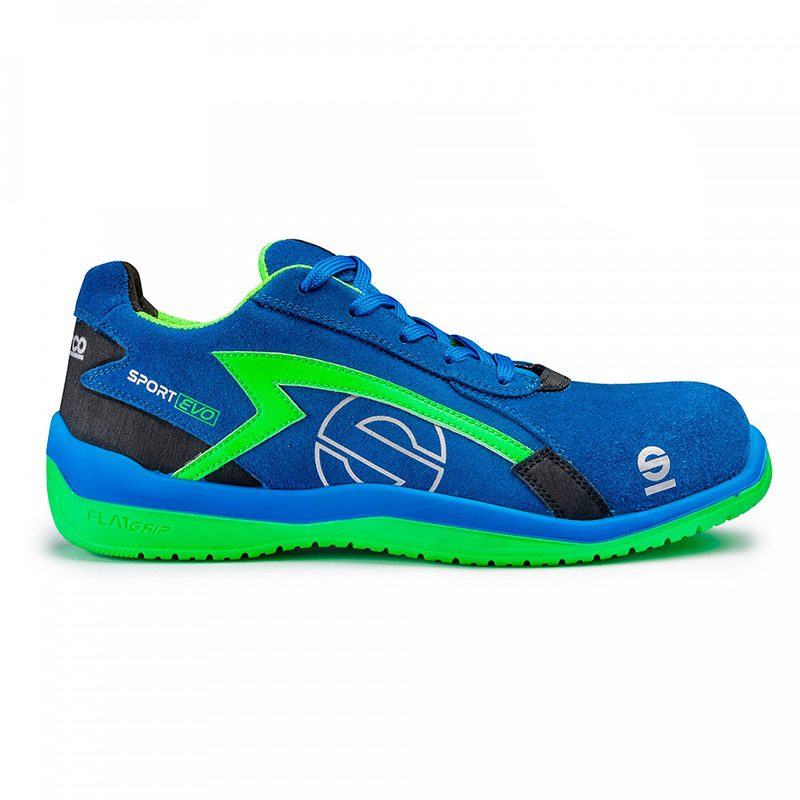 SPARCO Zapato Seguridad SPORT EVO azul/fluor S1P SRC